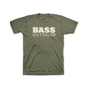Bass Outdoor Men's Stacked T-shirt - Loden Green M